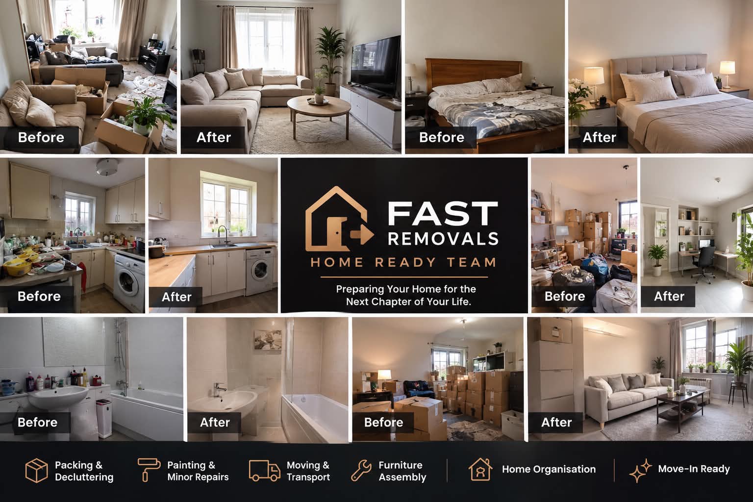 FAST REMOVALS Home Ready Team logo